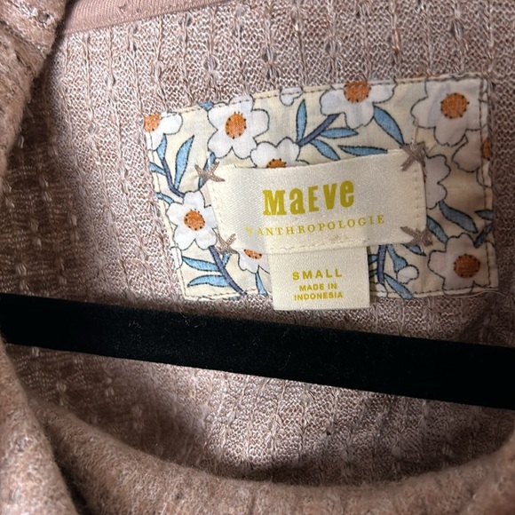 Maeve Anthropologie,sweater,oversized S. ( M/L) PTP 21.5” ruffles ,peplum,boho, - Picture 2 of 7